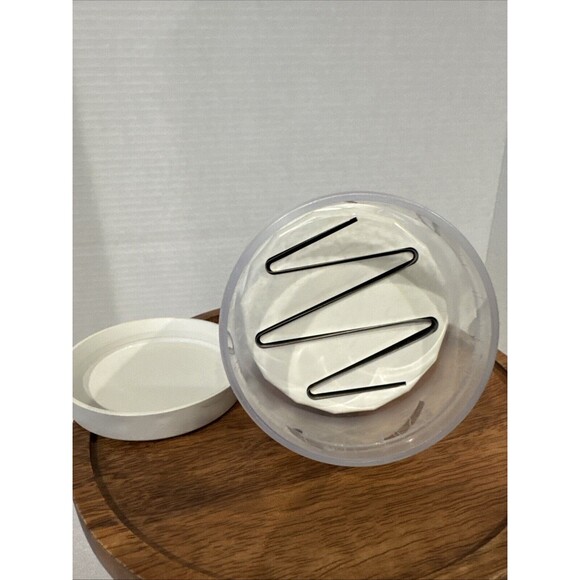 Pampered Chef Food Chopper #2585  Manual Push Vegetable Dicer Chef Hat Logo GUC - Picture 5 of 8